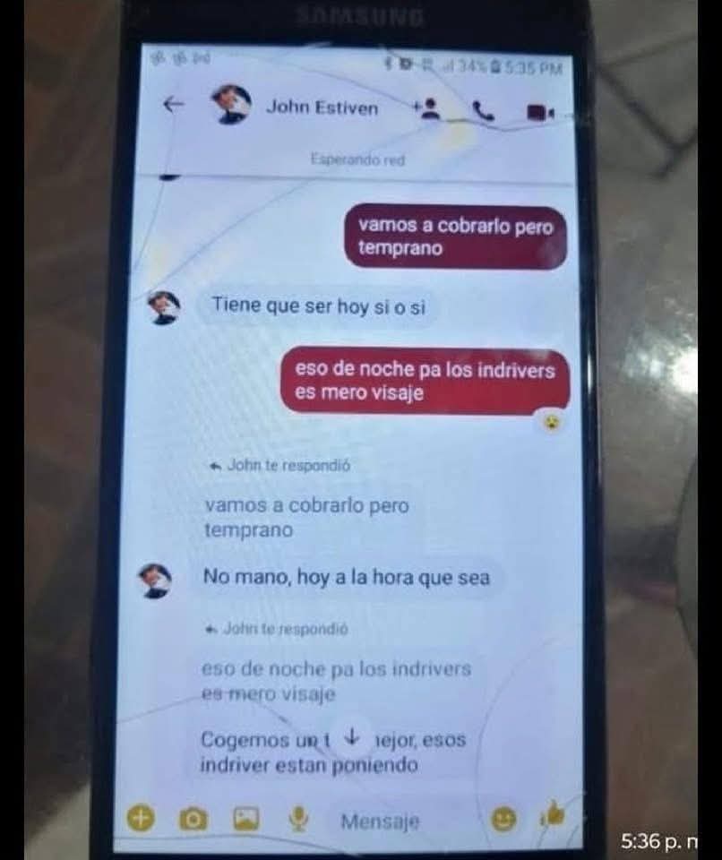 1000853320 SE PERDIÓ EL CELULAR DEL AGRESOR DE MIGUEL URIBE