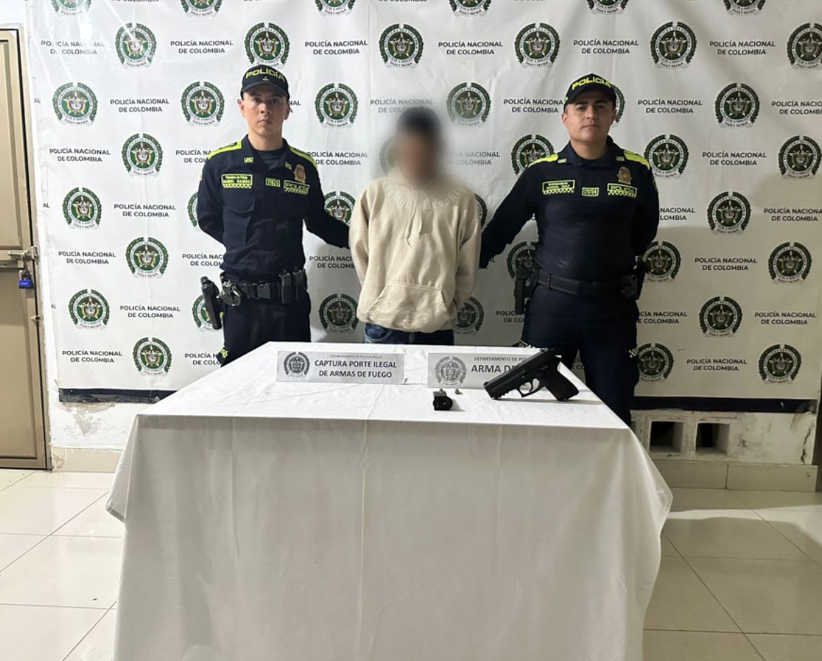 18482 ‎POR PORTE DE ARMA TRAUMÁTICA MODIFICADA FUE DETENIDO