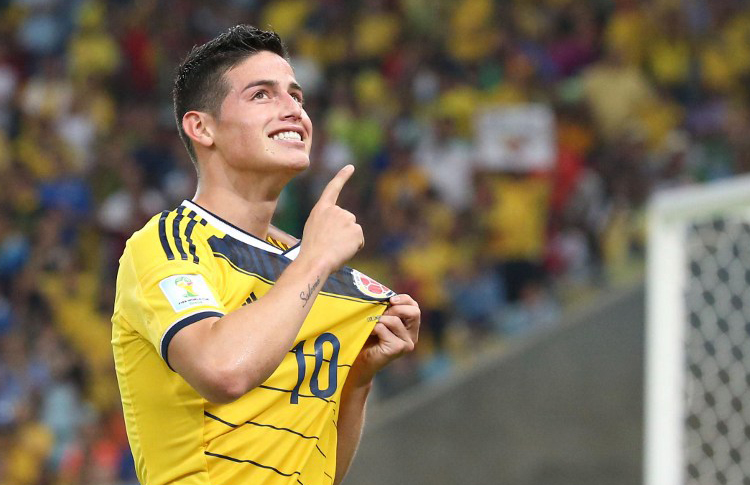james_rodriguez_- COLOMBIA EN LOS MUNDIALES: UNA HISTORIA DE HITOS INOLVIDABLES