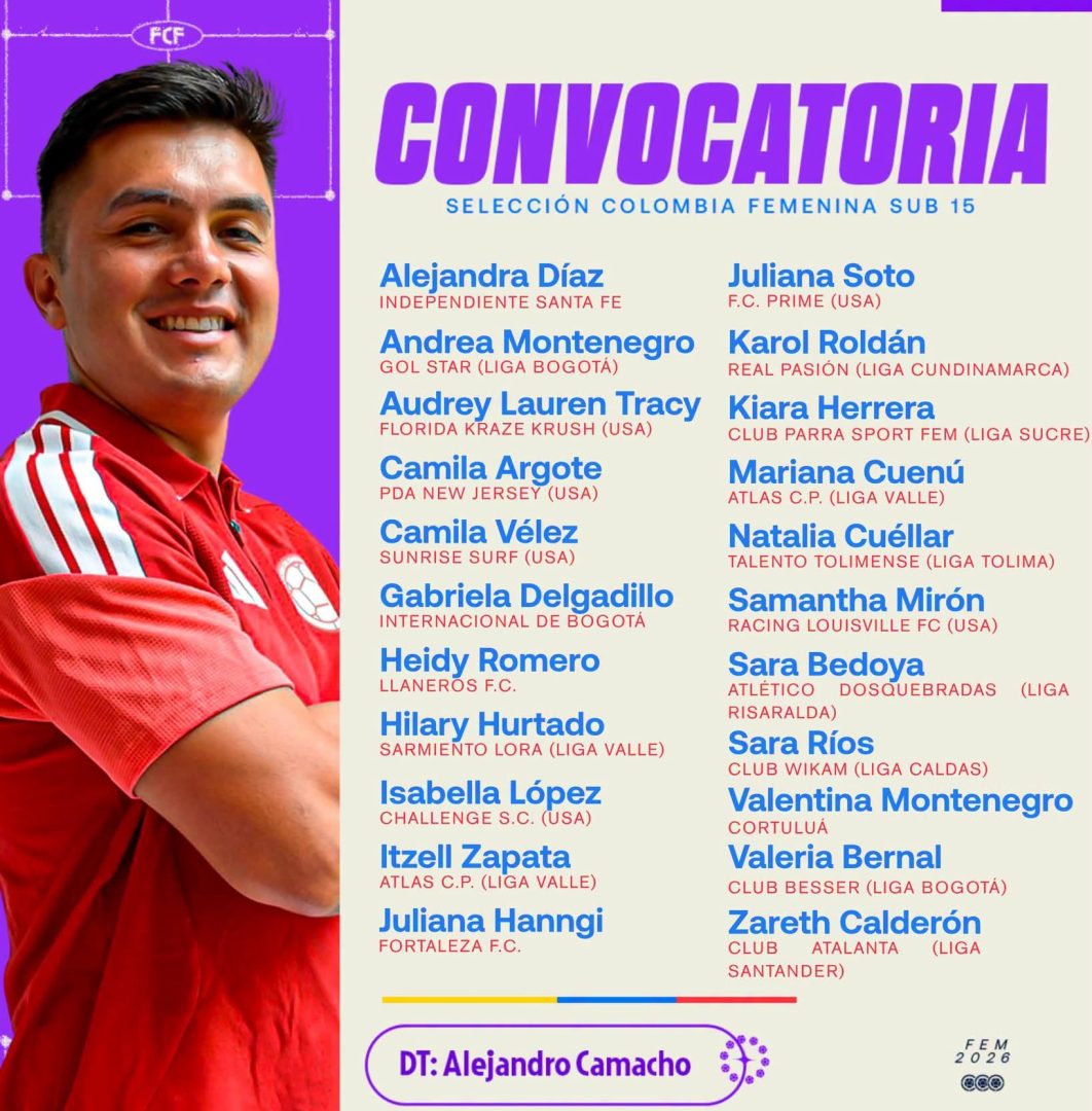 756526501_1746508139873841_1450273672801333089_n-1062x1080 TALENTO HUILENSE EN EL FÚTBOL FEMENINO: MICHELL ROMERO ES CONVOCADA A LA SELECCIÓN COLOMBIA SUB-15
