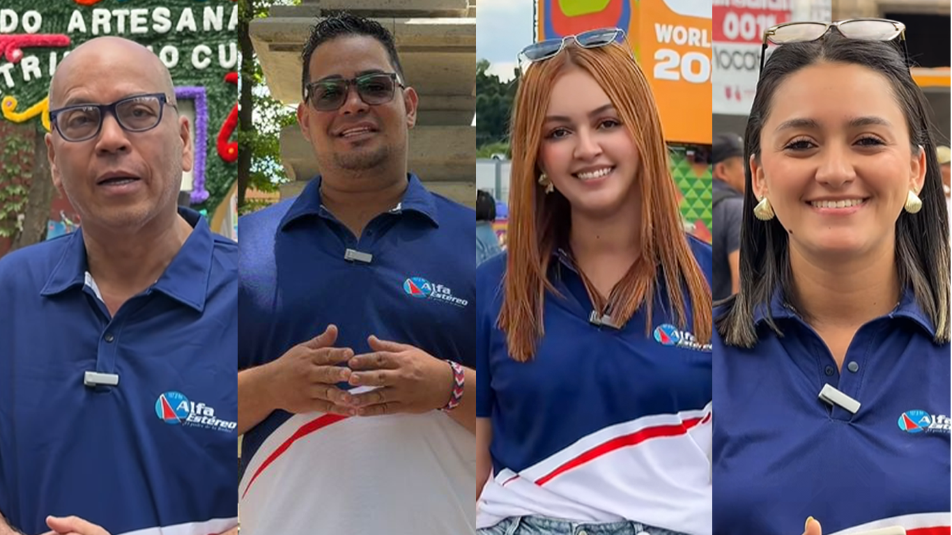 Maria-Alejandra-Bernal_Emily-Bernal_-David-Rincon_William-Gutierrez ¡ALFA ESTÉREO EN LOS GRANDES EVENTOS DEL PLANETA! DOS SEMANAS DE PASIÓN TRICOLOR DESDE MÉXICO